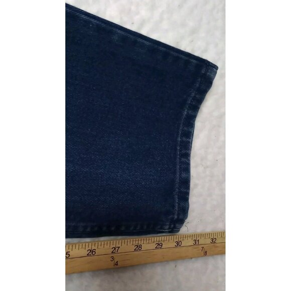 H.I.S Men's Authentic Jeans Size 34x30 Straight Leg Dark Blue Denim (32x30) - Picture 5 of 8